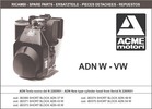 Thumbnail Acme Motori ADN 37 43 45 48 54 W Spare Parts Catalogue Manua