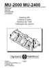 Thumbnail Agrostroj Pelhrimov MU 2000 2400 Parts Catalog for Mulcher