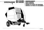 Thumbnail Greenland RV156 RV186 Spare Parts Manual for Baler