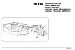 Thumbnail Greenland CM220 Spare Parts Catalog for Mower