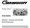 Thumbnail Geringhoff Zerol Verzahnung Parts Catalog Manual