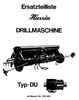 Thumbnail Hassia DU Parts Manual for Drillmaschine