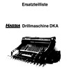 Thumbnail Hassia DKA Parts Manual for Drillmaschine