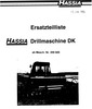 Thumbnail Hassia DK Parts Manual for Drillmaschine DK