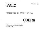 Thumbnail Falc Cobra 1600 Spare Parts Catalog Manual