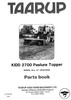 Thumbnail Taarup Kidd 2700 Spare Parts Manual for Mower