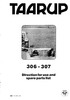 Thumbnail Taarup 306 307 Spare Parts Manual for Mower
