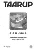 Thumbnail Taarup 315R 316R Spare Parts Manual for Mower