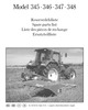 Thumbnail Taarup 345 346 347 348 Spare Parts Manual for Mower