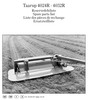 Thumbnail Taarup 4024R 4032R Spare Parts Manual for Mower