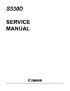 Thumbnail Canon S530D Service Manual
