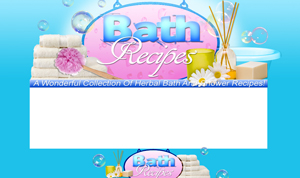 Thumbnail Bath Recipes PSD Minisite HTML Graphics Ready Made Web Template