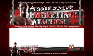 Thumbnail Agressive Marketing PSD Minisite HTML Graphics Ready Made Web Template