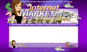 Thumbnail IM For Busy Moms PSD Minisite HTML Graphics Ready Made Web Template