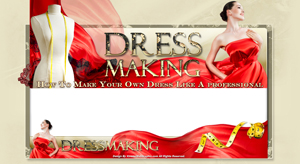 Thumbnail Dress Making PSD Minisite HTML Graphics Ready Made Web Template
