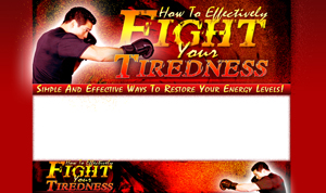 Thumbnail Fight Your Tiredness PSD Minisite HTML Graphics Ready Made Web Template