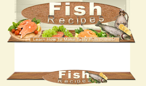 Thumbnail Fish Recipes PSD Minisite HTML Graphics Ready Made Web Template