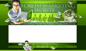 Thumbnail Forum Marketing Secrets PSD Minisite HTML Graphics Ready Made Web Template