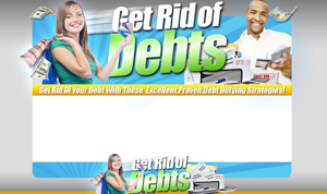 Thumbnail Getting Out Of Debt PSD Minisite HTML Graphics Ready Made Web Template