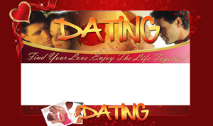 Thumbnail Online Dating PSD Minisite HTML Graphics Ready Made Web Template