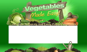 Thumbnail Vegetables Made Easy PSD Minisite HTML Graphics Ready Made Web Template