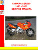 Thumbnail YAMAHA SZR660 1995 - 2001 SERVICE MANUAL