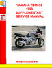 Thumbnail YAMAHA TDM850 1999 SUPPLEMENTARY SERVICE MANUAL