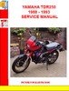 Thumbnail YAMAHA TDR250 1988 - 1993 SERVICE MANUAL