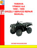 Thumbnail YAMAHA YFM600 4x4 1998 - 1999 GRIZZLY SERVICE REPAIR MANUAL