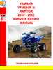 Thumbnail YAMAHA YFM660R N RAPTOR 2000 - 2002 SERVICE REPAIR MANUAL