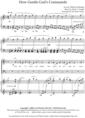 Thumbnail How Gentle Gods Commands : Sheet Music