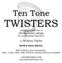 Thumbnail Ten Tone Twisters : SATB & Piano
