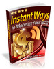 Thumbnail Instant Ways To Monetize Your Blog (with MRR)