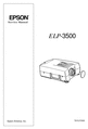 Thumbnail Epson Elp-3500 , Projector Original Service Manual 