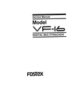 Thumbnail Fostex VF-16 digital multitracker , Service Manual Thumbnail Fostex VF-16 digital multitracker , Service Manual