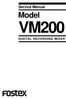 Thumbnail Fostex VM-200 digital recording mixer , Service Manual 