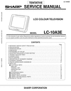 Thumbnail Sharp LC-10-A3E  lcd tv , Original Service Manual