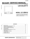 Thumbnail Sharp LC-13-SH1U  lcd tv , Original Service Manual