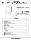 Thumbnail Sharp LC-15-C2E  lcd tv , Original Service Manual