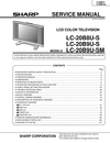 Thumbnail Sharp LC-20-B8U & LC-20-B9U lcd tv , Original Service Manual