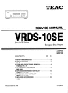 Thumbnail Teac VRDS-10-SE , Service Manual Thumbnail Teac VRDS-10-SE , Service Manual