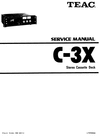 Thumbnail Teac C-3-X Cassette Deck , Service Manual Thumbnail Teac C-3-X Cassette Deck , Service Manual