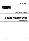 Thumbnail Teac V-900X , V-800X , V-700 Cassette Deck , Service Manual Thumbnail Teac V-900X , V-800X , V-700 Cassette Deck , Service Manual