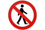 Thumbnail No walking sign