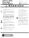 Thumbnail Owners Manual of GPH75 and GPHC Grout Hog
