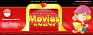 Thumbnail Movie Website Header Template