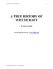 Thumbnail A TRUE HISTORY OF WITCHCRAFT
