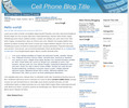 Thumbnail Wordpress Cellphone Blog Template/Theme