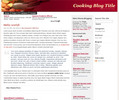 Thumbnail Wordpress CookingBlog Template/Theme