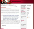 Thumbnail Another Wordpress music related Blog Template/Theme